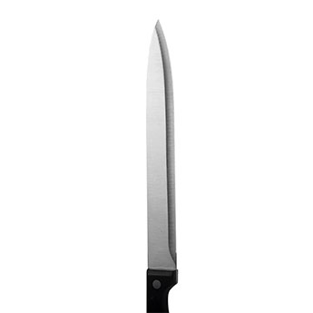 Meat knife Mega Plain Blade 32 CM Black