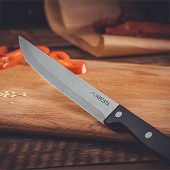 Meat knife Mega Plain Blade 32 CM Black