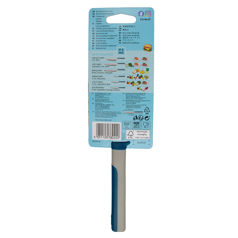 Kitchen Knife Serrated 11.5CM