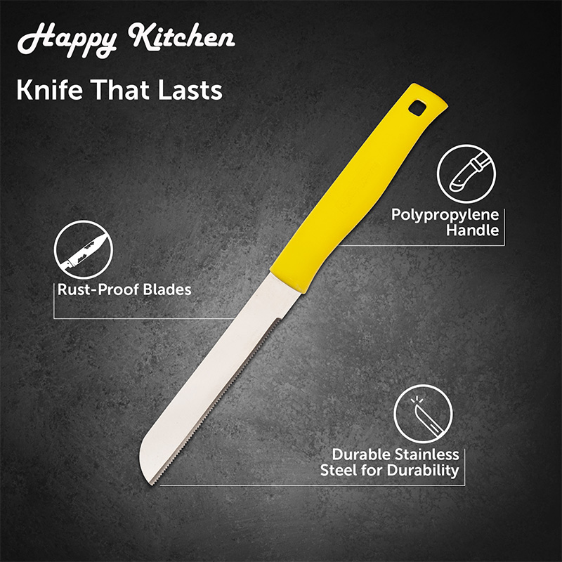 Sharp Vegetable Knife Yellow
