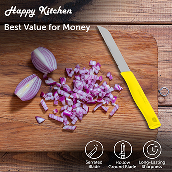 Sharp Vegetable Knife Yellow