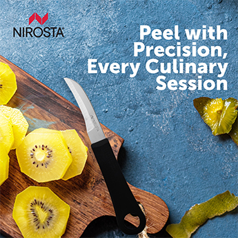 Peeling Knife Plain Blade 16.5 CM Black