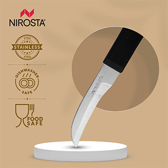 Peeling Knife Plain Blade 16.5 CM Black