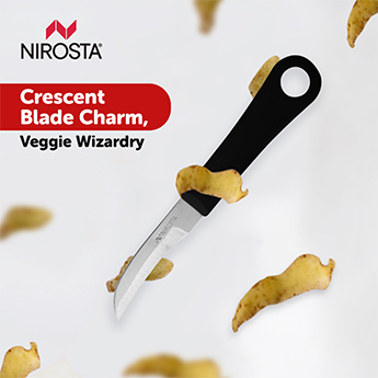 Peeling Knife Plain Blade 16.5 CM Black