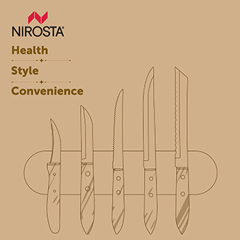 Carving Knife Rosewood Handle Plain Blade 29.5 CM Brown